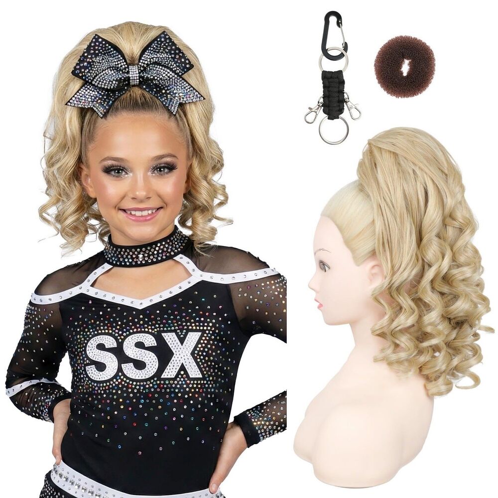 Cheer Ponytail Hair Piece, 14" Curly